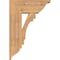 Ekena Millwork Merced Traditional Smooth Bracket w/ Offset Brace, Western Red Cedar, 7 1/2"W x 18"D x 26"H BKT0806X18X26MRC01SWR - alternate 2